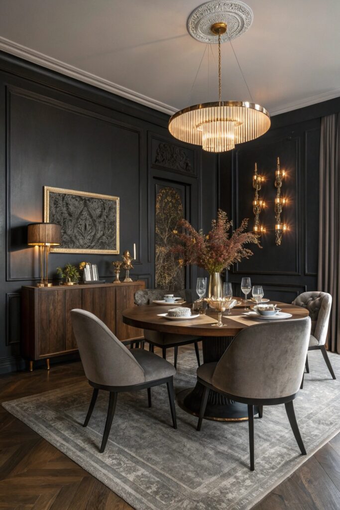 11 Moody Dining Room Ideas to Create an Elegant and Eclectic Atmosphere 11 Moody Dining Room Ideas to Create an Elegant and Eclectic Atmosphere
