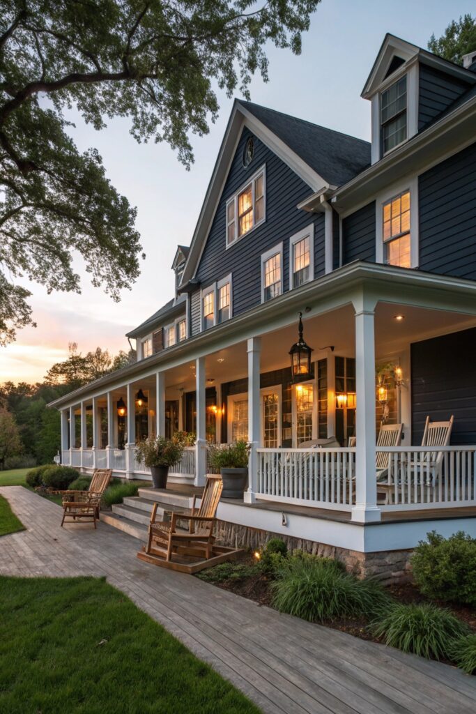12 Dark Blue House Exterior Ideas That Look Bold, Elegant, and Timeless 12 Dark Blue House Exterior Ideas That Look Bold, Elegant, and Timeless