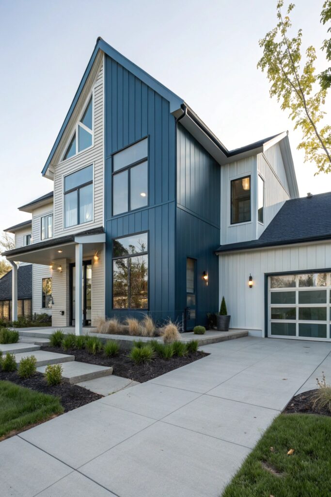 12 Dark Blue House Exterior Ideas That Look Bold, Elegant, and Timeless 12 Dark Blue House Exterior Ideas That Look Bold, Elegant, and Timeless