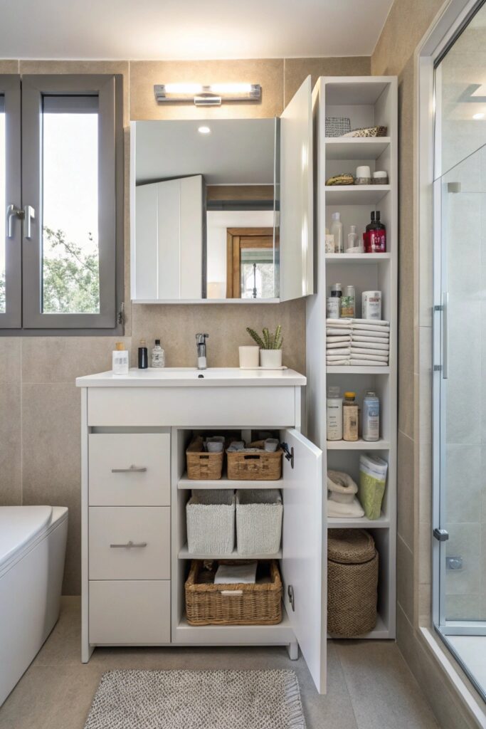 13 Creative Small Bathroom Ideas for Better Storage and Style