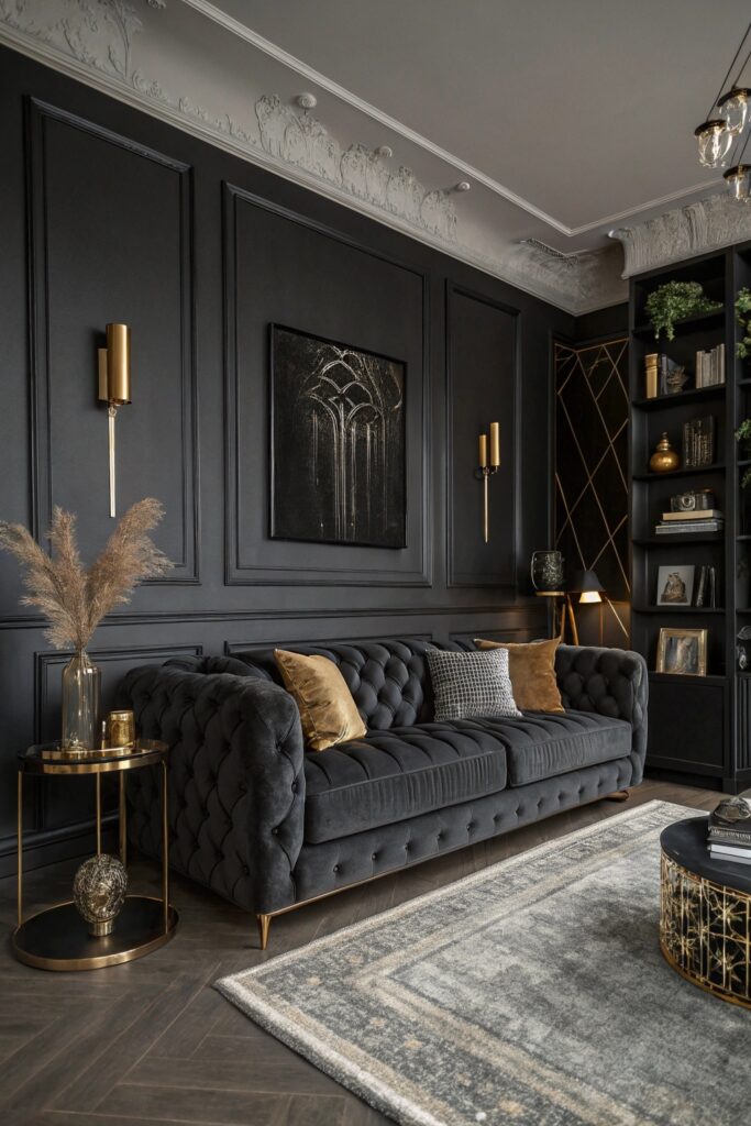 12 Stunning Black Sofa Living Room Designs That Make Your Space Look Luxurious 12 Stunning Black Sofa Living Room Designs That Make Your Space Look Luxurious