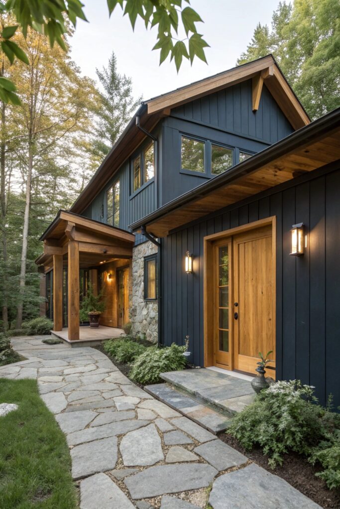 12 Dark Blue House Exterior Ideas That Look Bold, Elegant, and Timeless 12 Dark Blue House Exterior Ideas That Look Bold, Elegant, and Timeless