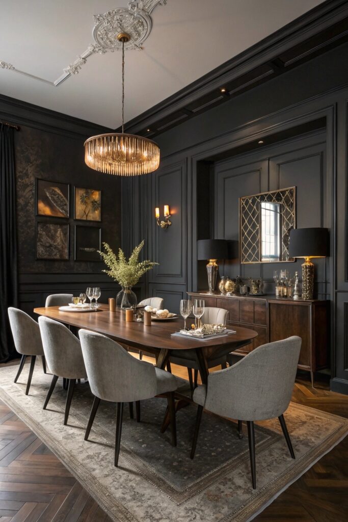 11 Moody Dining Room Ideas to Create an Elegant and Eclectic Atmosphere 11 Moody Dining Room Ideas to Create an Elegant and Eclectic Atmosphere