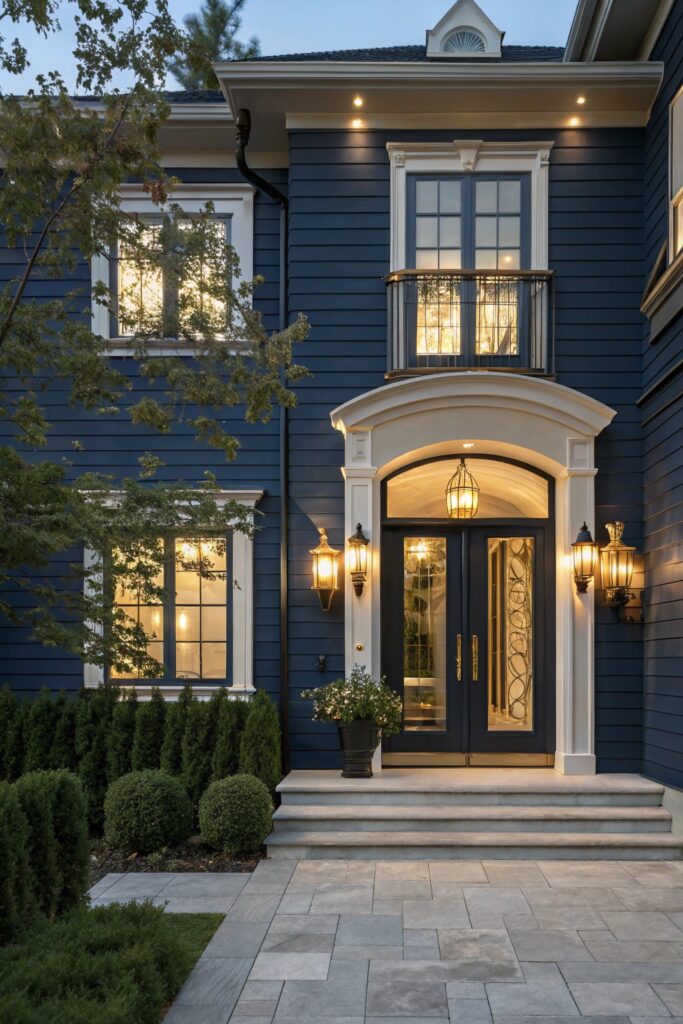 12 Dark Blue House Exterior Ideas That Look Bold, Elegant, and Timeless 12 Dark Blue House Exterior Ideas That Look Bold, Elegant, and Timeless