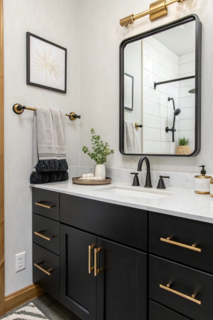 11 Half Bathroom Ideas That Turn a Tiny Powder Room Into a Stylish Space
