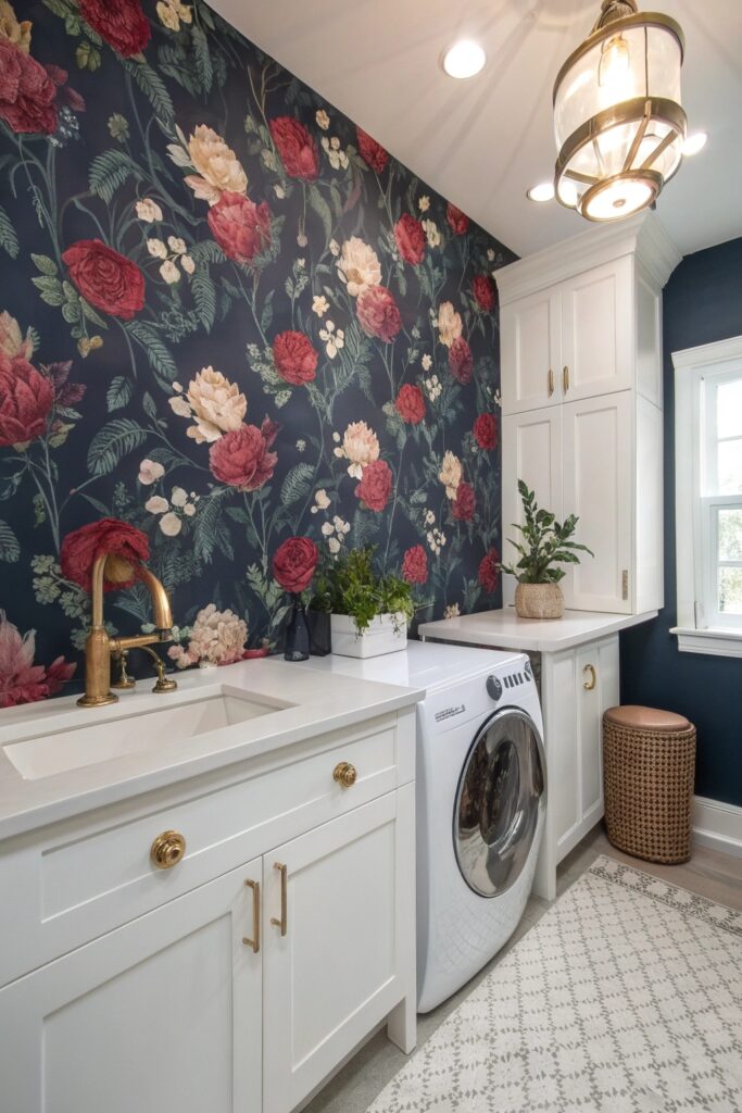 11 Laundry Room Wallpaper Ideas That Add Personality