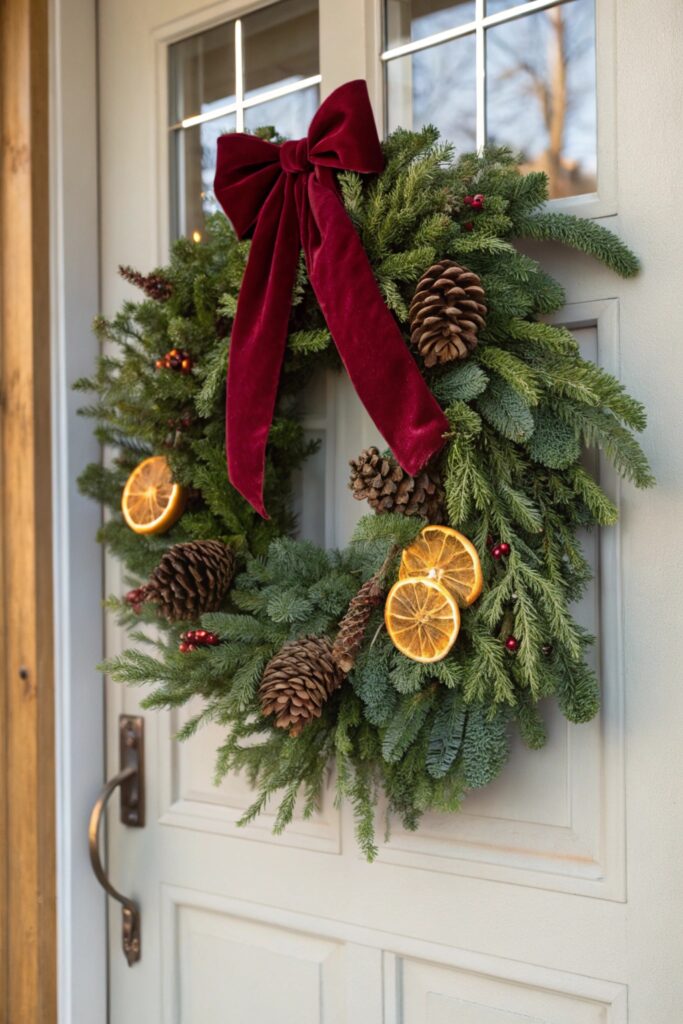 10 Winter Wreath Ideas That Make Your Front Door Pop