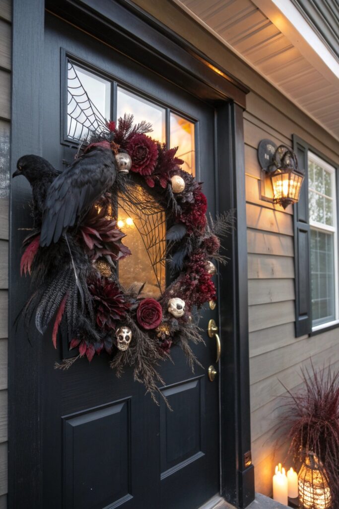 10 Halloween Door Decorations That Look Spooky and Stylish