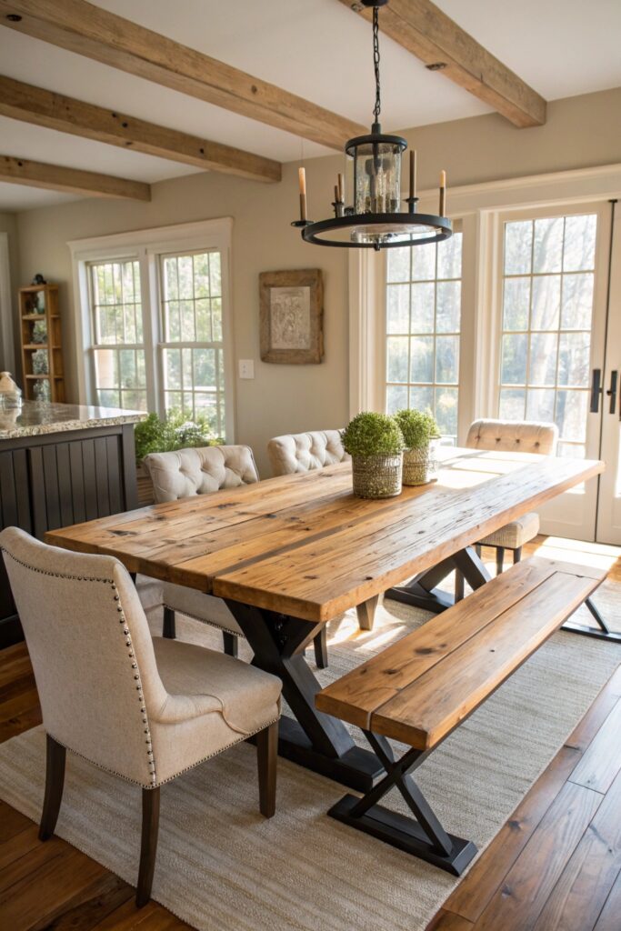 11 Modern Farmhouse Dining Room Ideas That Feel Warm and Elegant