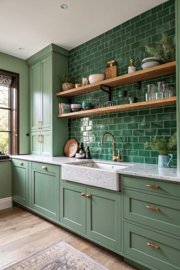 12 Green Kitchen Designs That Feel Fresh & Modern