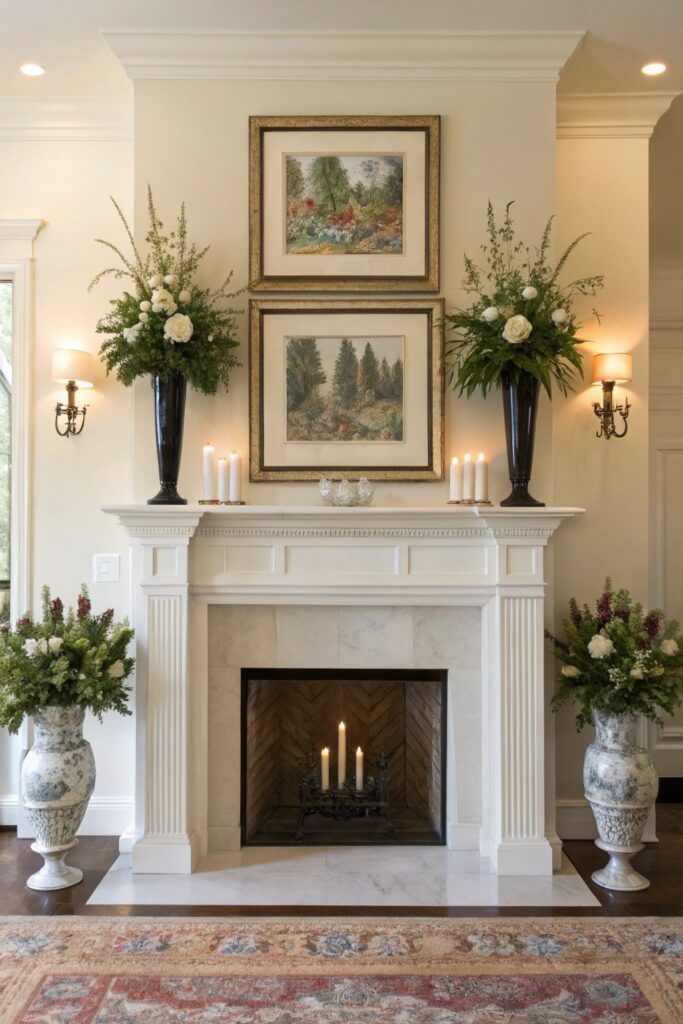 12 Spring Mantel Decorating Ideas That Refresh Your Living Room