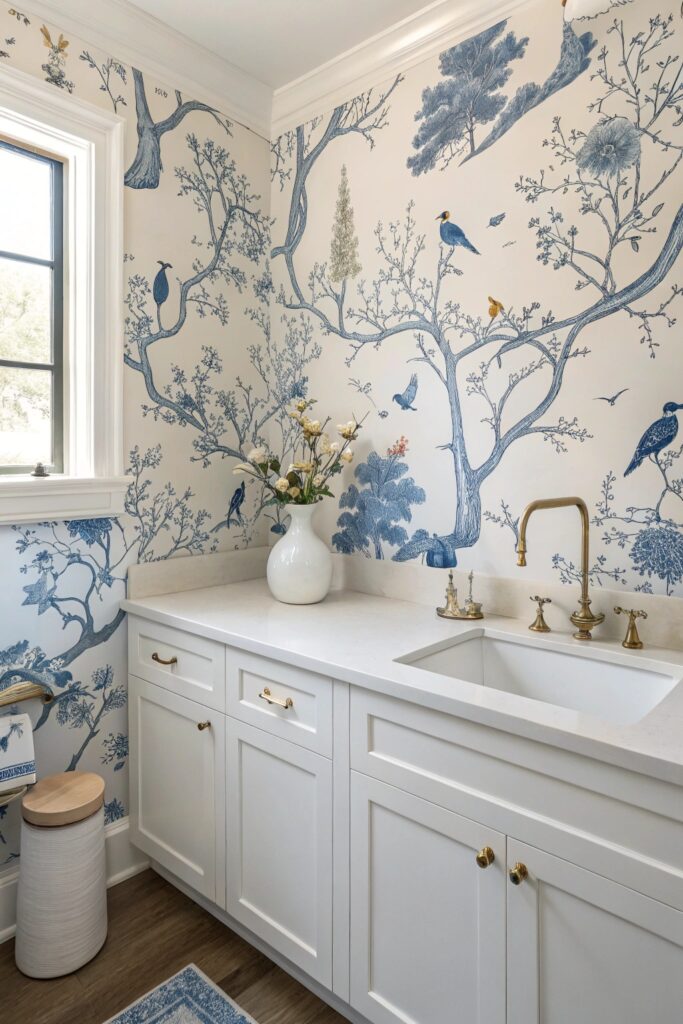 11 Laundry Room Wallpaper Ideas That Add Personality