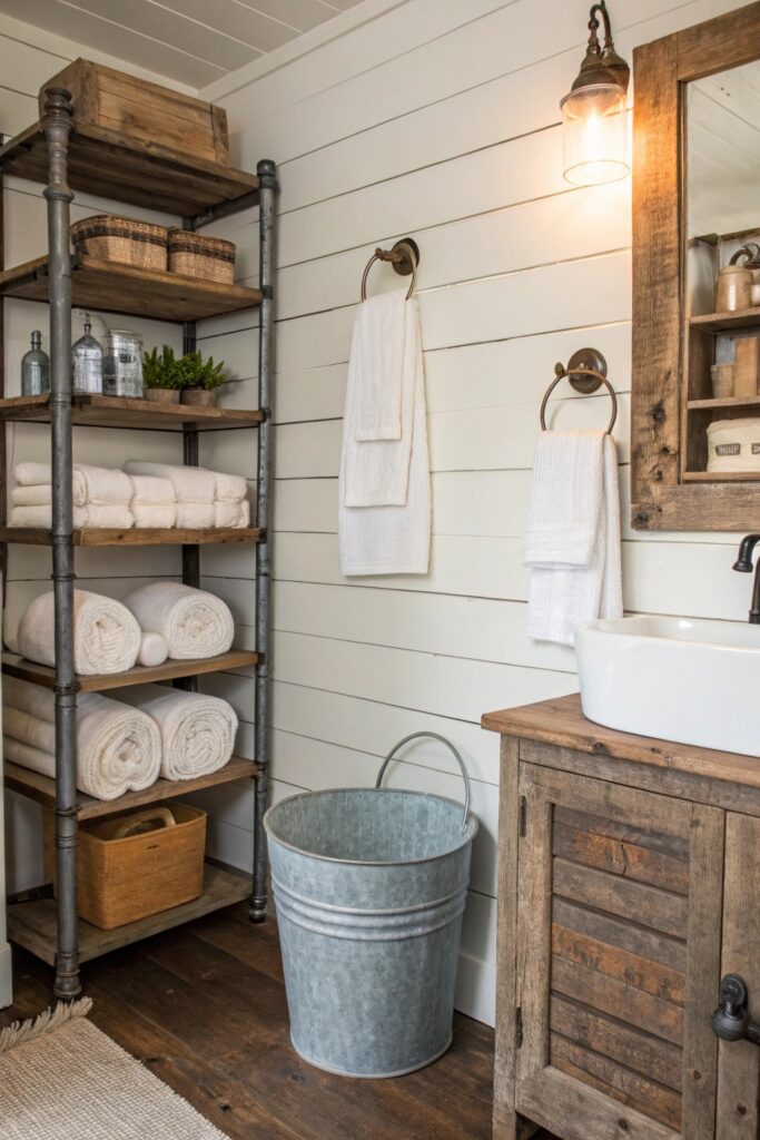 12 Farmhouse Bathroom Decor Ideas With Rustic Charm