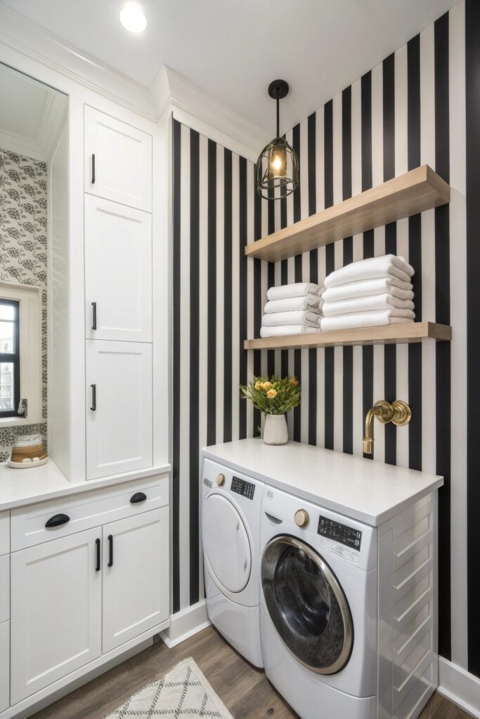 11 Laundry Room Wallpaper Ideas That Add Personality
