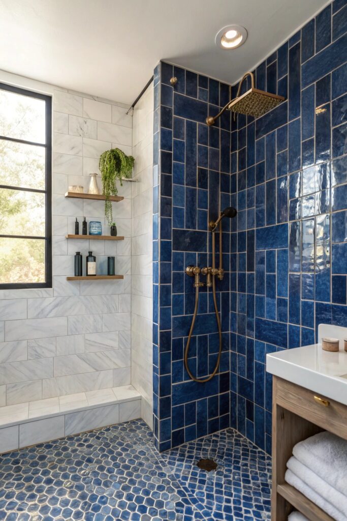 10 Moody Blue Bathroom Ideas That Look Dramatic and Elegant