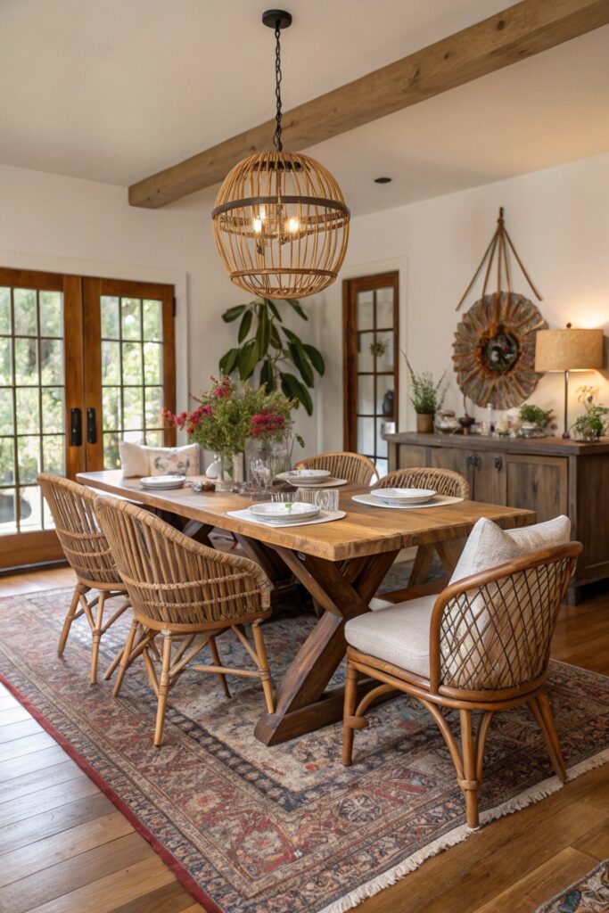 12 Boho Dining Room Decor Ideas That Feel Effortless