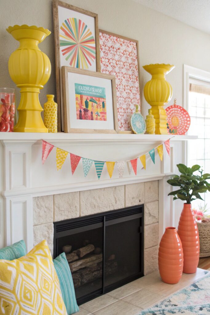 10 Summer Mantel Decorating Ideas for a Fresh Seasonal Look 10 Summer Mantel Decorating Ideas for a Fresh Seasonal Look