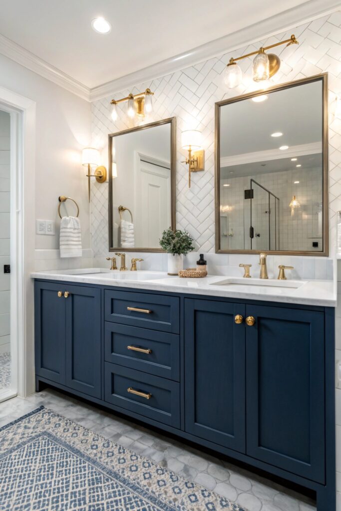 10 Moody Blue Bathroom Ideas That Look Dramatic and Elegant