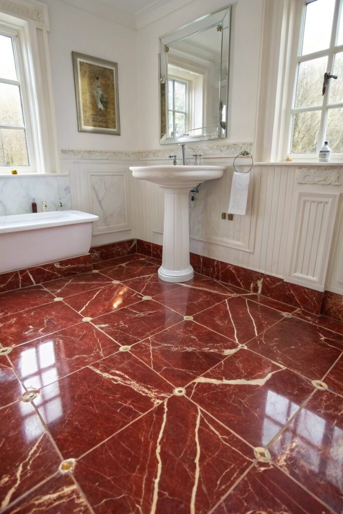 10 Red Marble Bathroom Ideas That Look Ultra Luxe