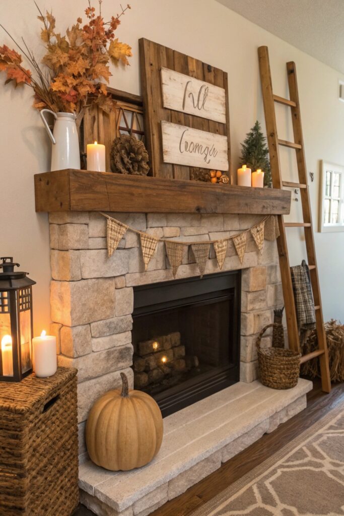 12 Fall Fireplace Decor Ideas for a Cozy Autumn Living Room