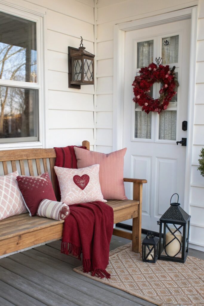 10 Valentine Front Porch Ideas That Feel Warm & Welcoming