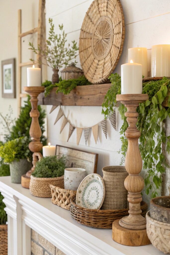 12 Spring Mantel Decorating Ideas That Refresh Your Living Room