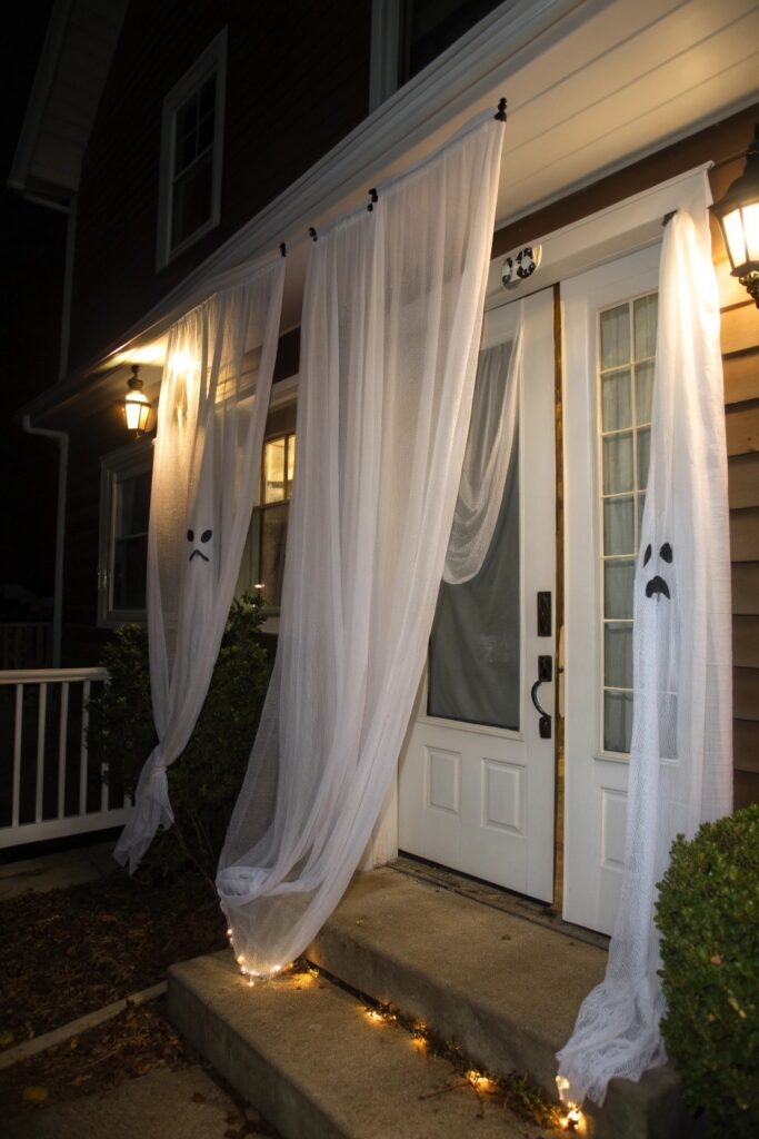 10 Halloween Door Decorations That Look Spooky and Stylish