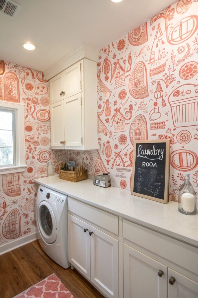 11 Laundry Room Wallpaper Ideas That Add Personality
