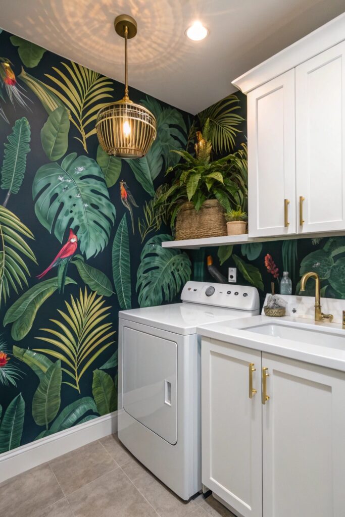 11 Laundry Room Wallpaper Ideas That Add Personality