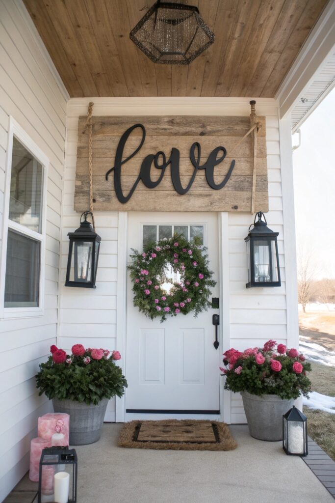 10 Valentine Front Porch Ideas That Feel Warm & Welcoming