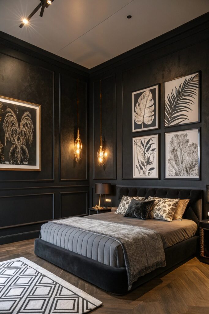 13 Moody Black Bedroom Ideas for a Bold Dark Decor Look