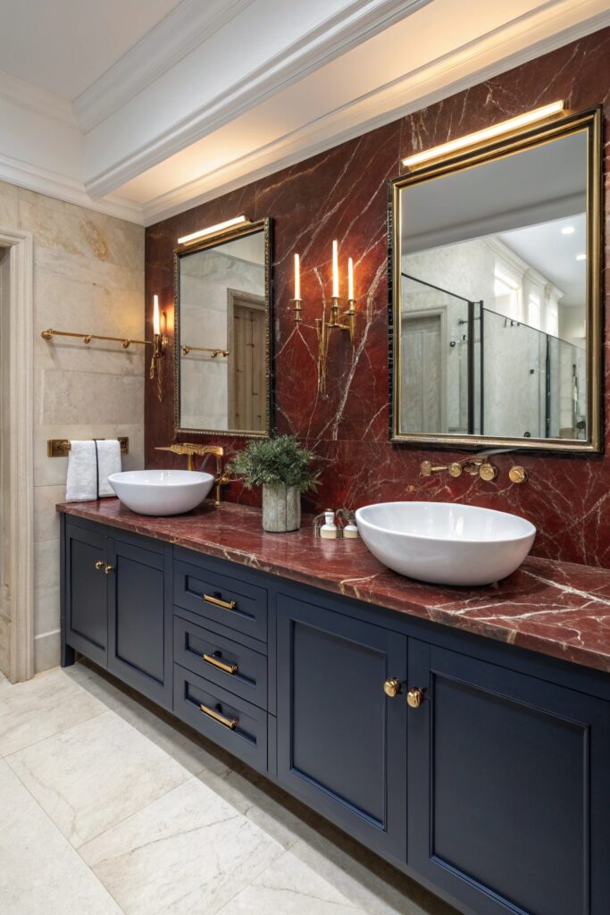 10 Red Marble Bathroom Ideas That Look Ultra Luxe