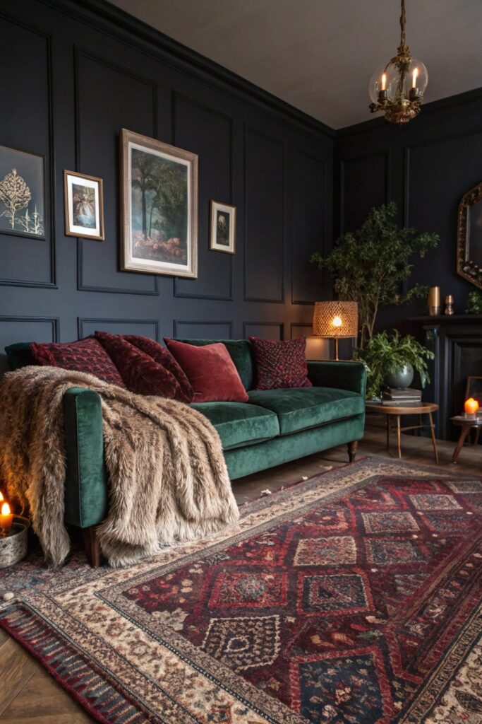 10 Moody Living Room Ideas That Feel Dramatic & Cozy