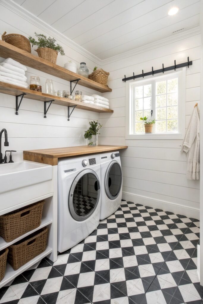 12 Farmhouse Laundry Room Ideas That Look Beautiful and Functional