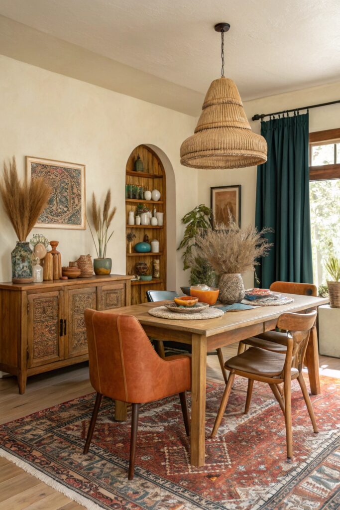 12 Boho Dining Room Decor Ideas That Feel Effortless