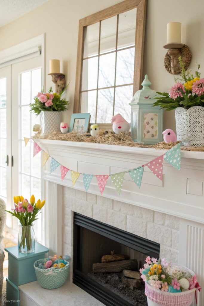 12 Spring Mantel Decorating Ideas That Refresh Your Living Room
