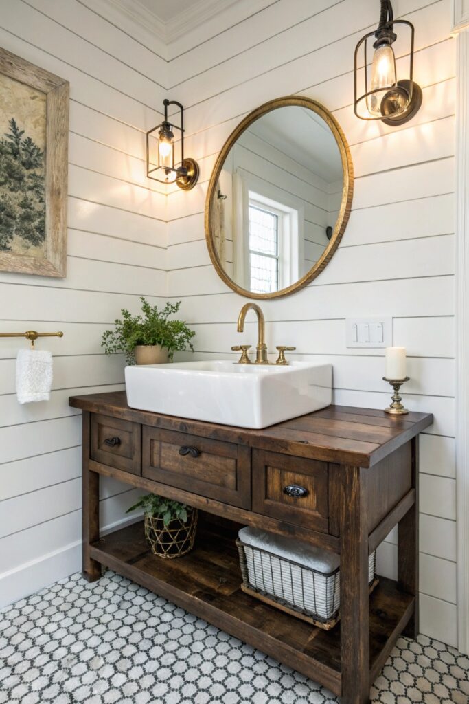 12 Farmhouse Bathroom Decor Ideas With Rustic Charm