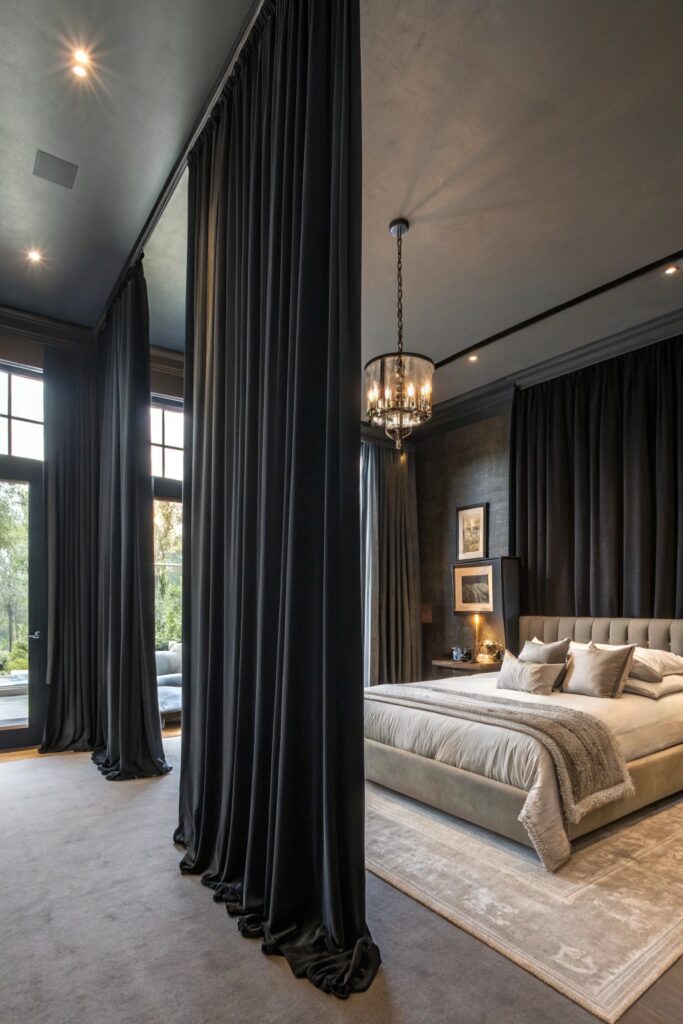 13 Moody Black Bedroom Ideas for a Bold Dark Decor Look