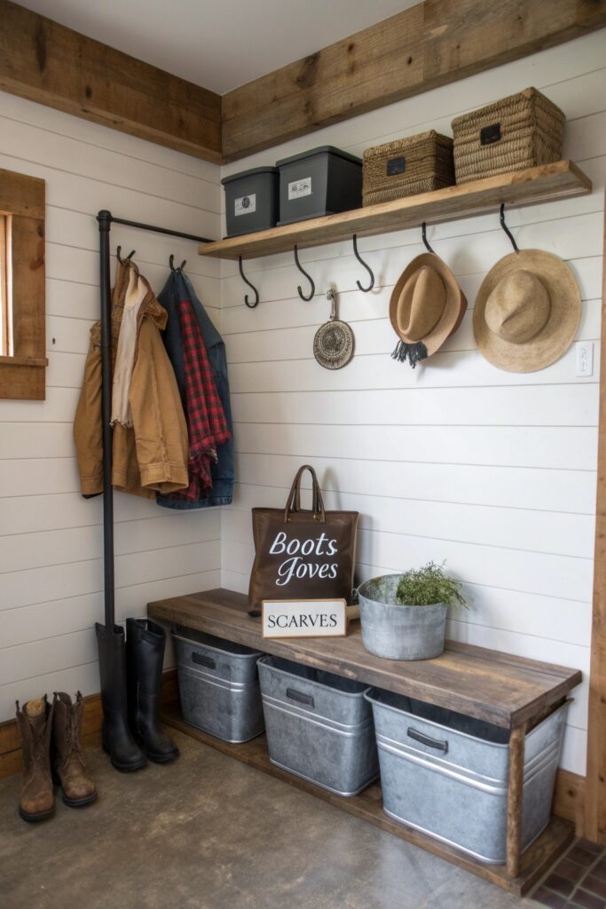 12 Rustic Farmhouse Mudroom Ideas With Cozy Charm 12 Rustic Farmhouse Mudroom Ideas With Cozy Charm