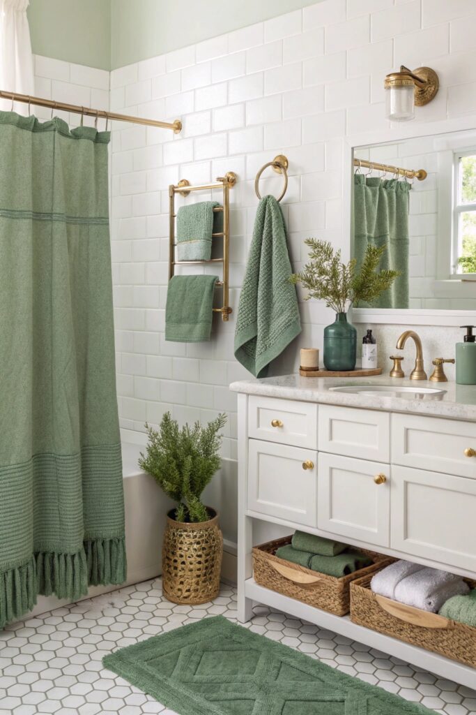 10 Green Bathroom Ideas That Feel Fresh & Relaxing