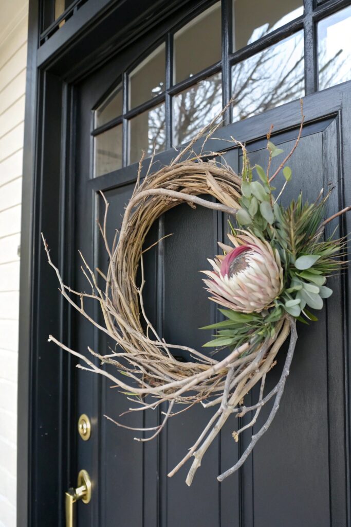 10 Winter Wreath Ideas That Make Your Front Door Pop