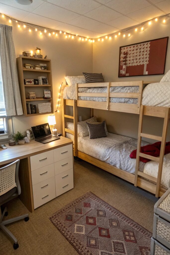 10 Triple Dorm Room Ideas That Maximize Every Inch of Space