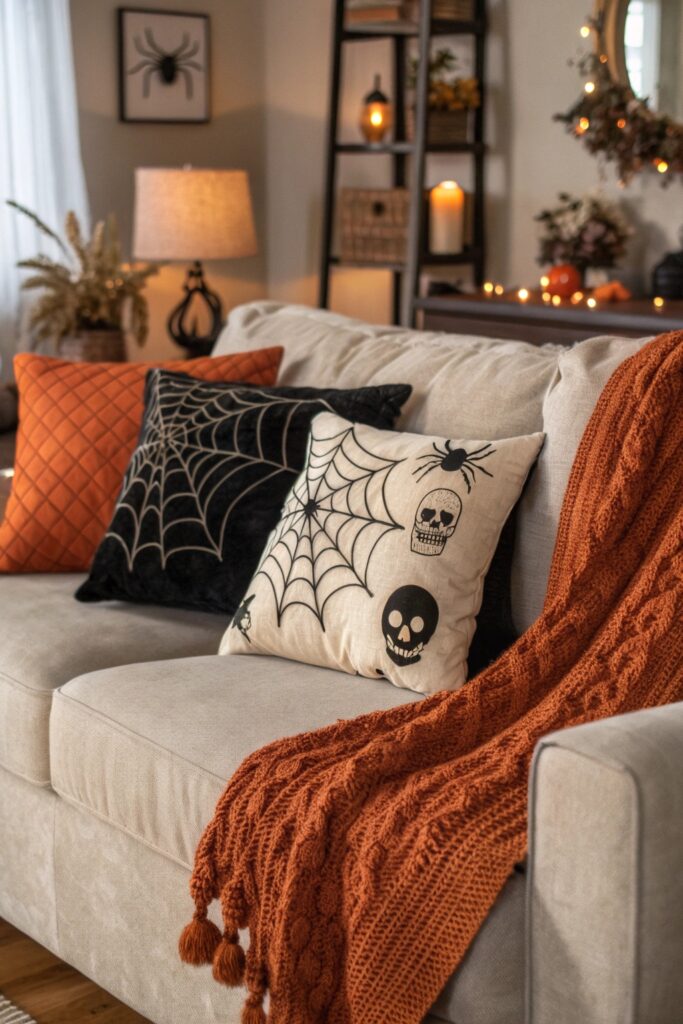 13 Halloween Living Room Ideas for a Cozy Spooky Vibe