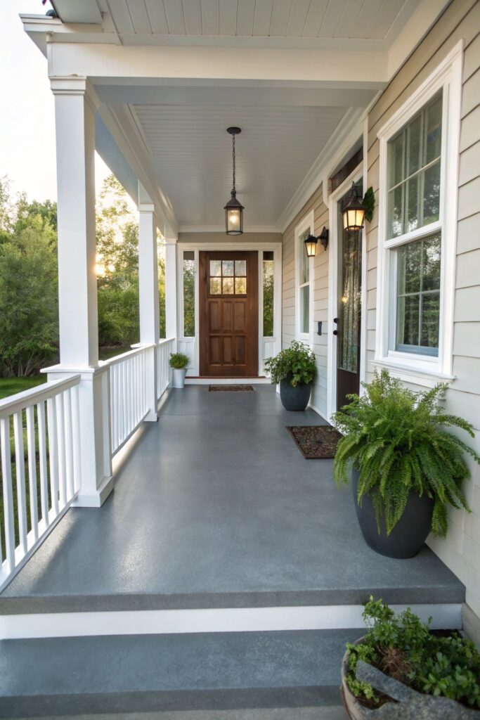 12 Painted Concrete Porch Ideas That Completely Refresh Entryways 12 Painted Concrete Porch Ideas That Completely Refresh Entryways