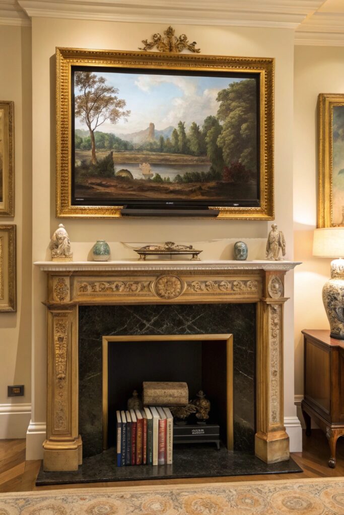 11 Mantle Decorating Ideas with TV That Still Look Stylish