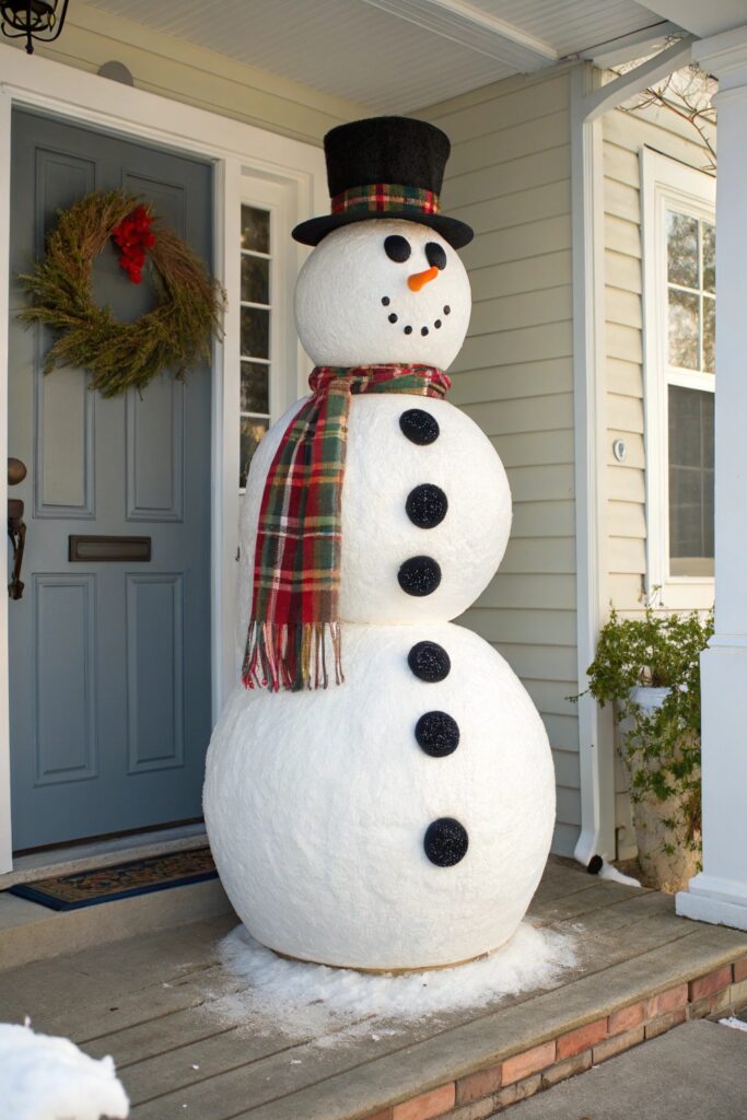 12 Snowman Door Ideas That Make Your Home Look Festive