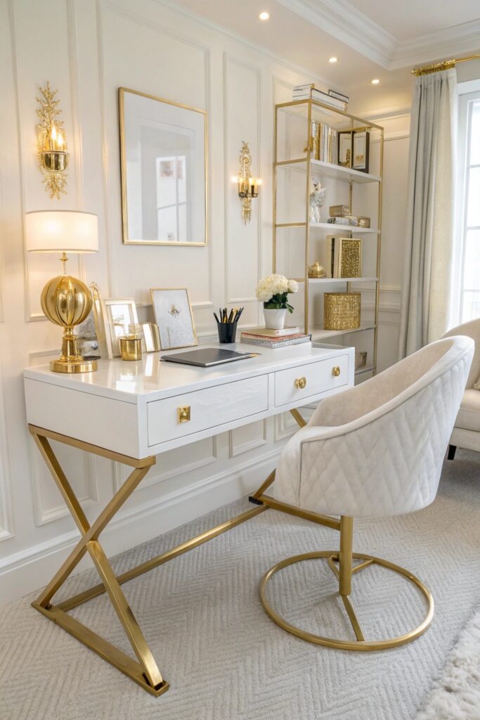 12 Glam Office Ideas That Make Working From Home Feel Chic