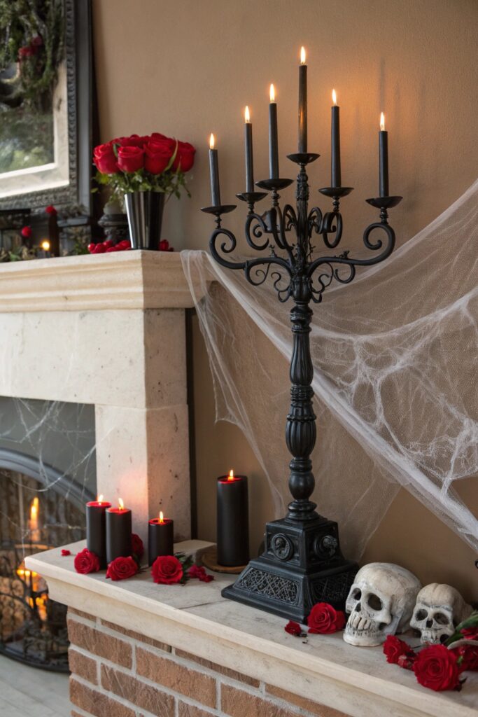 11 Halloween Fireplace Decor Ideas That Look Spooky Chic