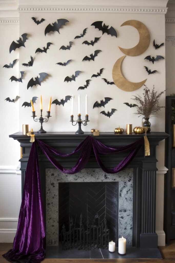 11 Halloween Fireplace Decor Ideas That Look Spooky Chic