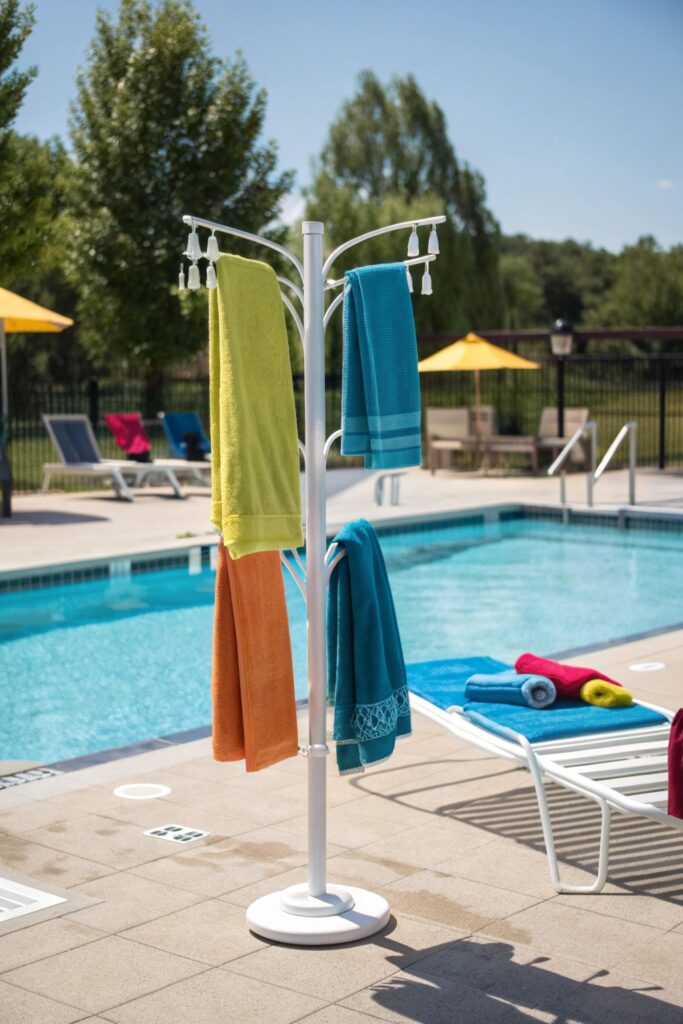 12 Pool Towel Storage Ideas That Keep Outdoor Areas Organized 12 Pool Towel Storage Ideas That Keep Outdoor Areas Organized